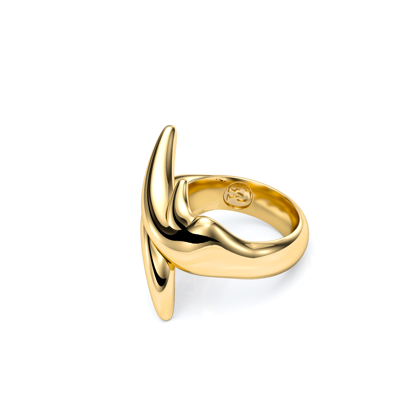 Unique Bended Flow Engagement Ring 3D Model $19 - .3dm .dwg .fbx .obj  .unknown .stl - Free3D